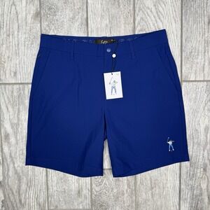 Eastside Golf Tech Shorts‎ Royal Blue Outdoor Logo Pockets NWT Non-Slip Waist M